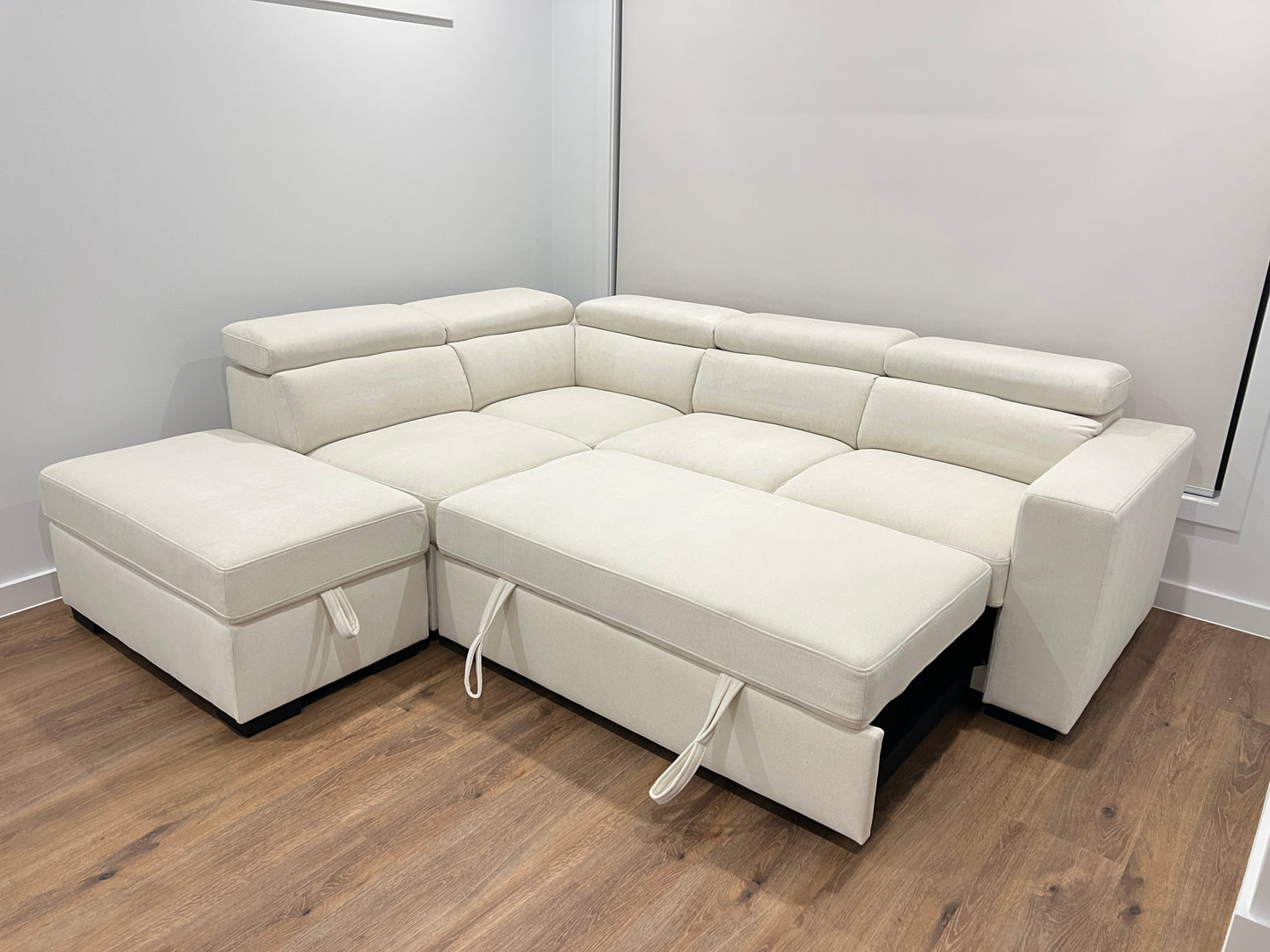 Fusion Multifunctional Pull-Out Sofa Bed with Storage