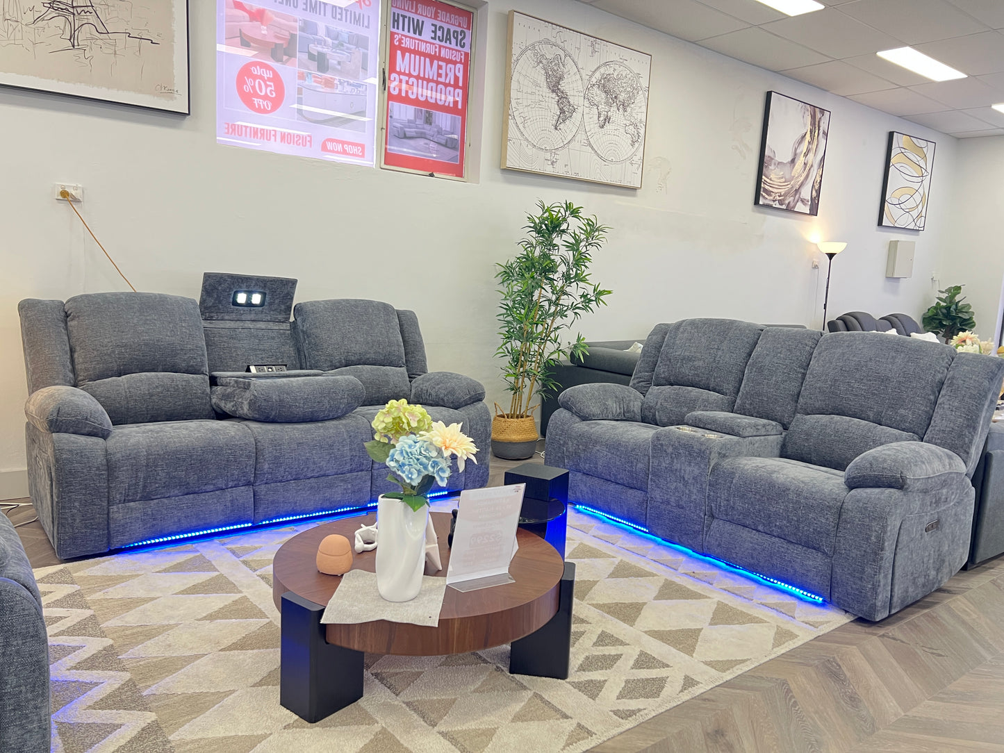 Kathmandu Electric Recliner Sofa Set
