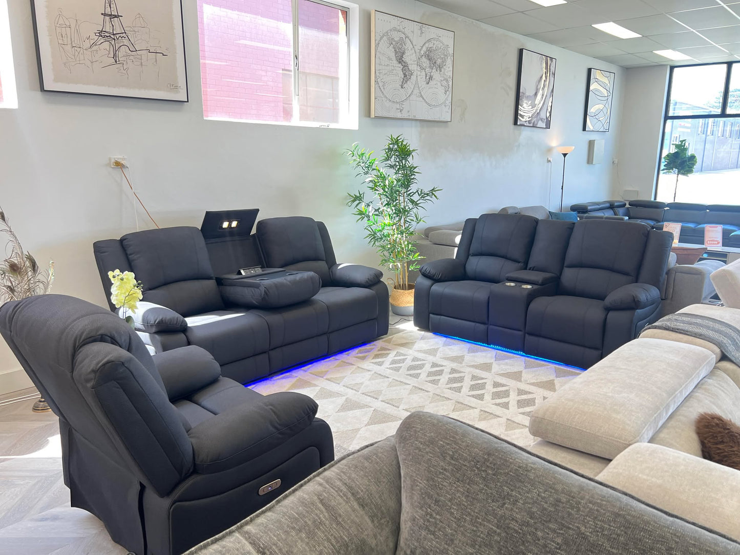 Kathmandu Electric Recliner Sofa Set