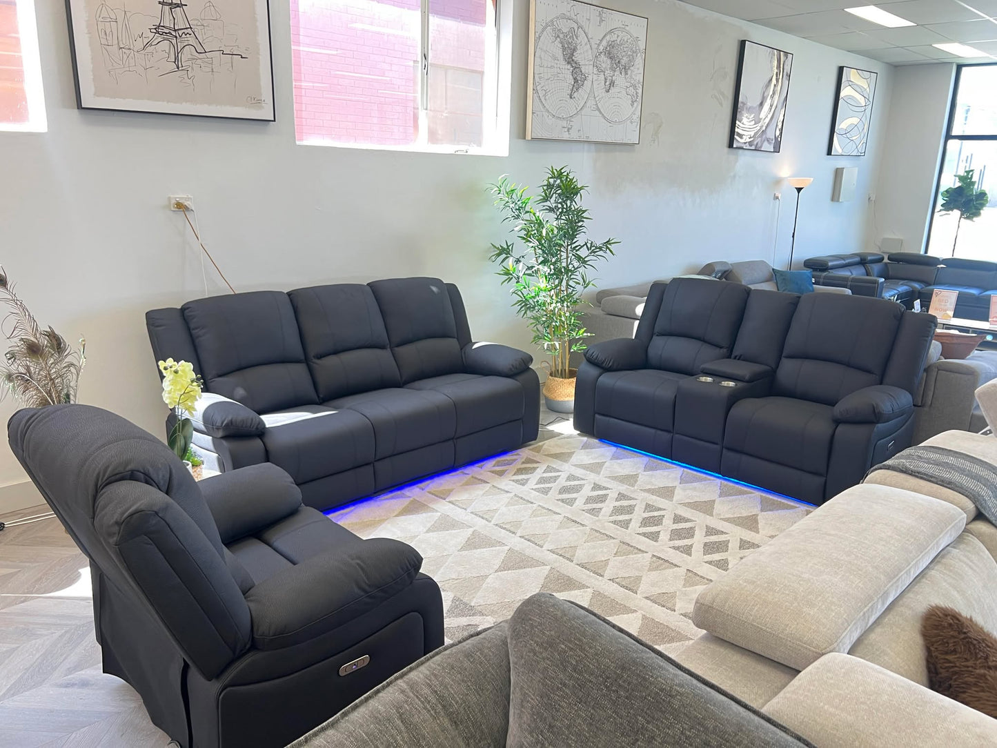 Kathmandu Electric Recliner Sofa Set