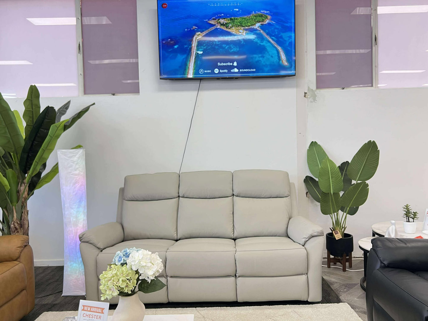 MALTA LEATHER ELECTRIC RECLINER