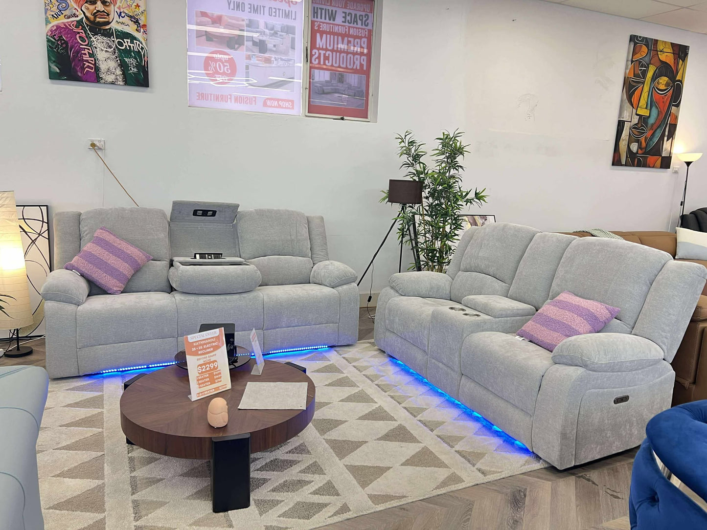 Kathmandu Electric Recliner Sofa Set