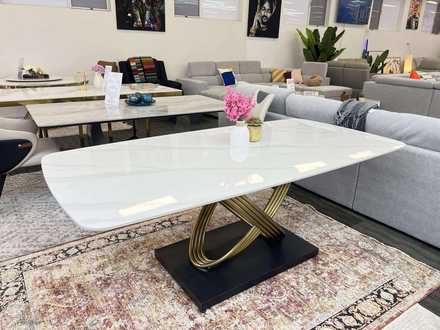 PEARL Sintered Stone Top Dining Table