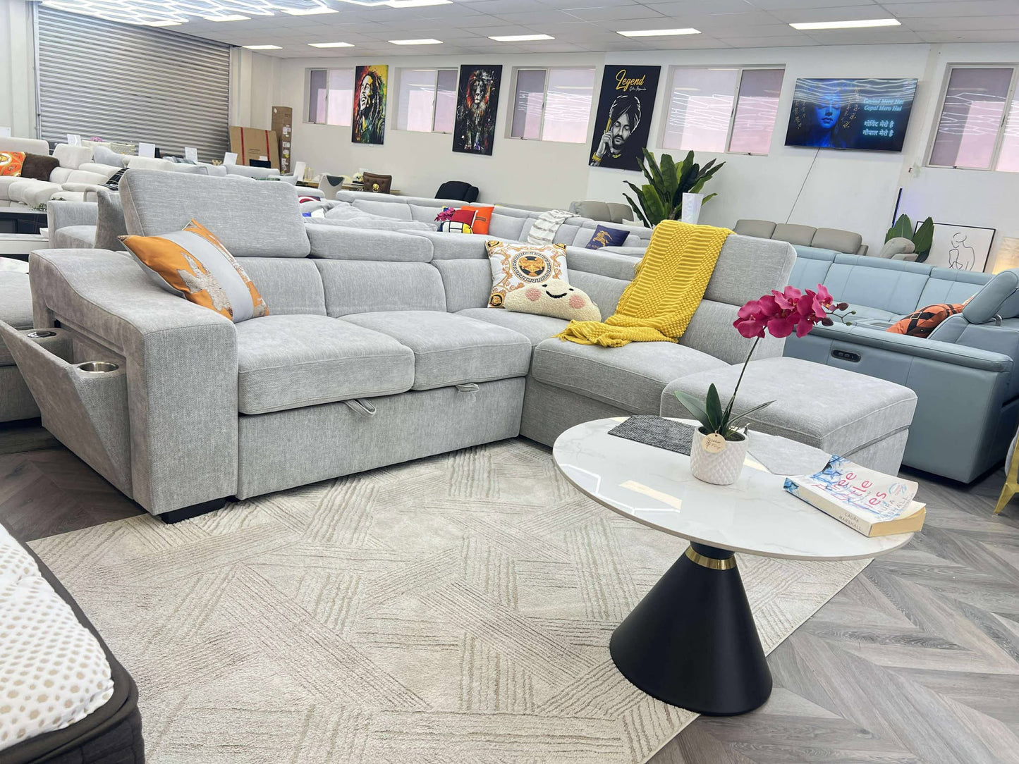 Fusion Multifunctional Pull-Out Sofa Bed with Storage