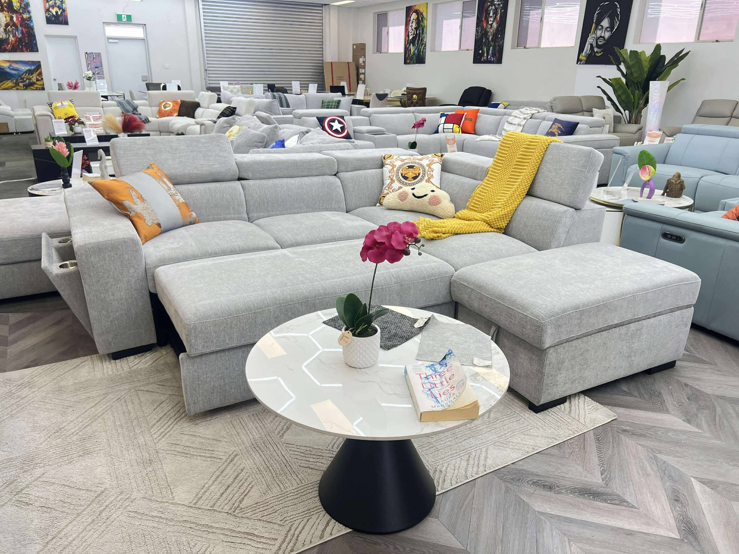 Fusion Multifunctional Pull-Out Sofa Bed with Storage