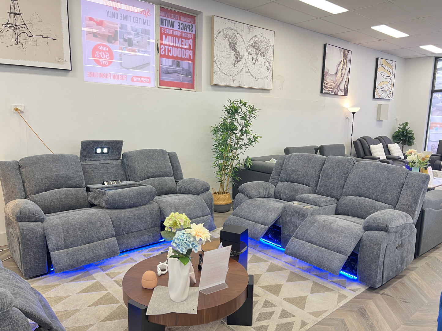 Kathmandu Electric Recliner Sofa Set