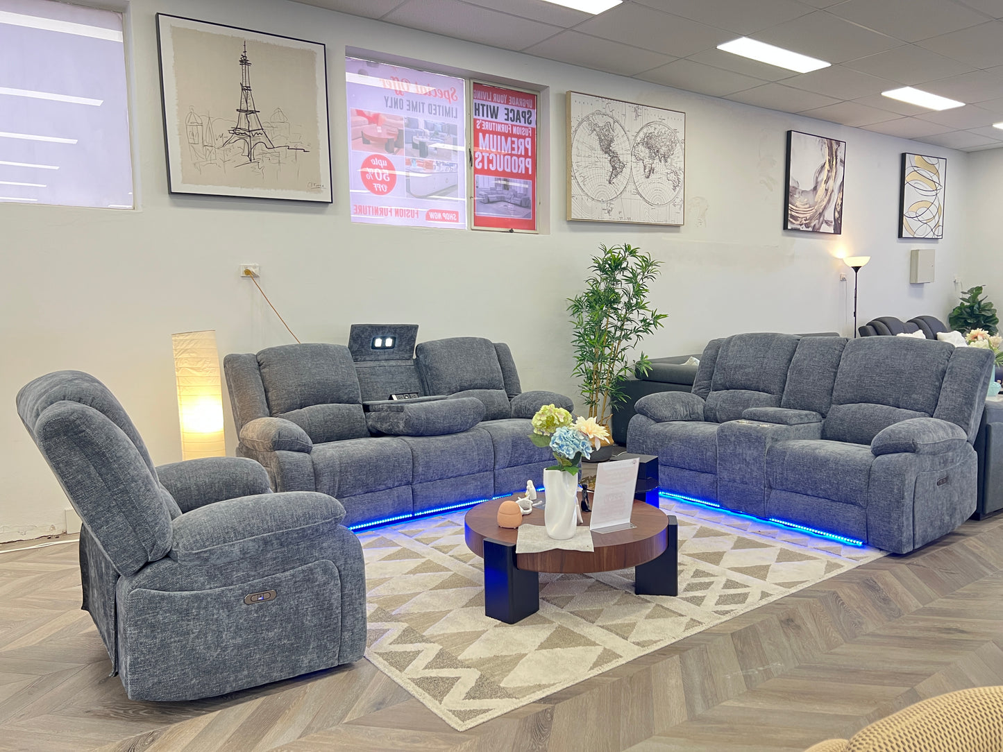 Kathmandu Electric Recliner Sofa Set