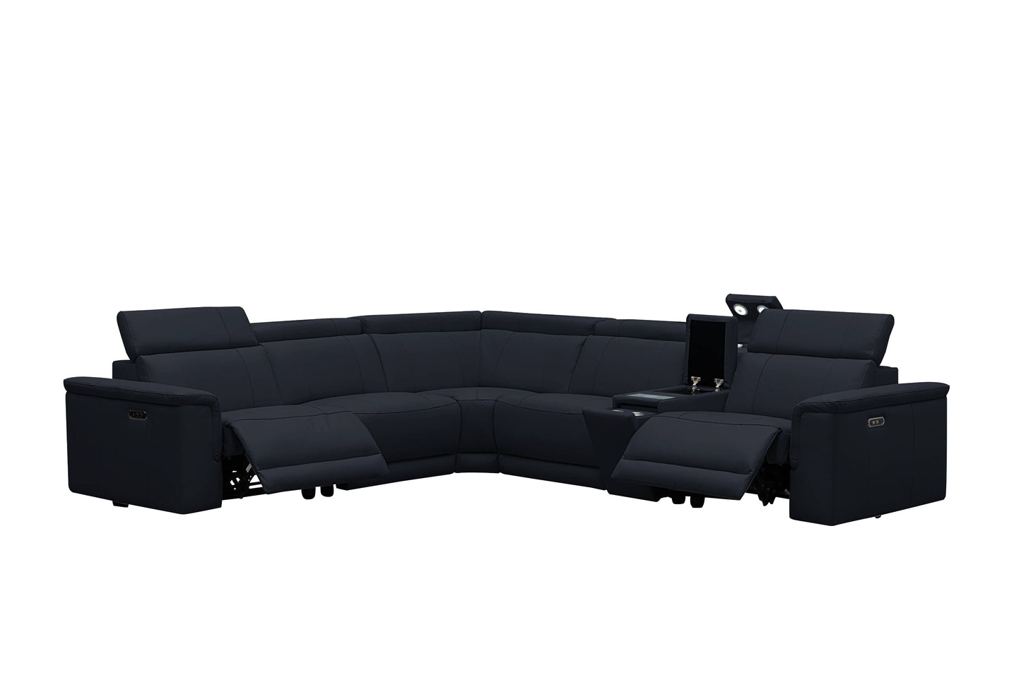 CENTRO THICK GENUINE LEATHER MODULAR ELECTRIC RECLINER