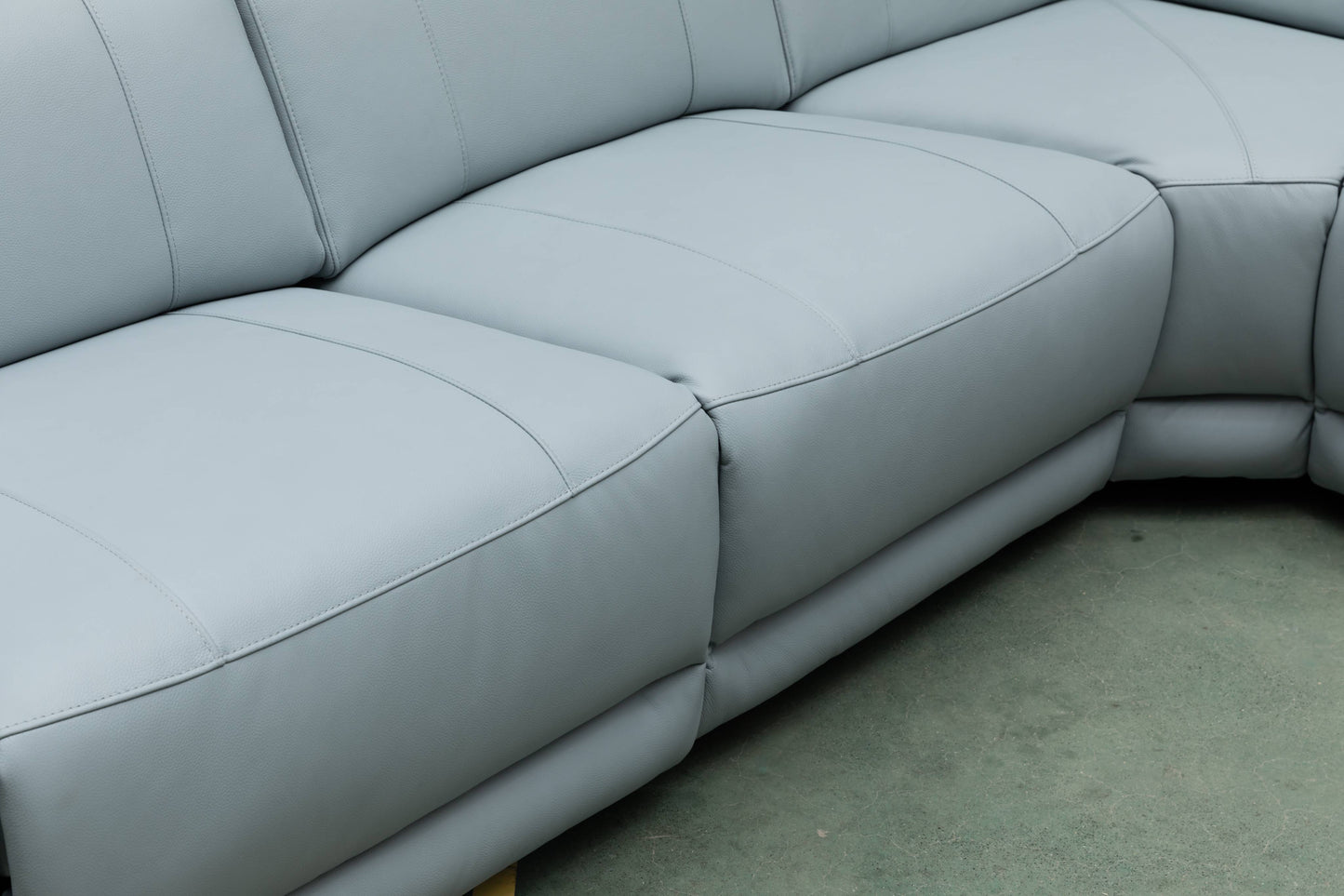 CENTRO THICK GENUINE LEATHER MODULAR ELECTRIC RECLINER