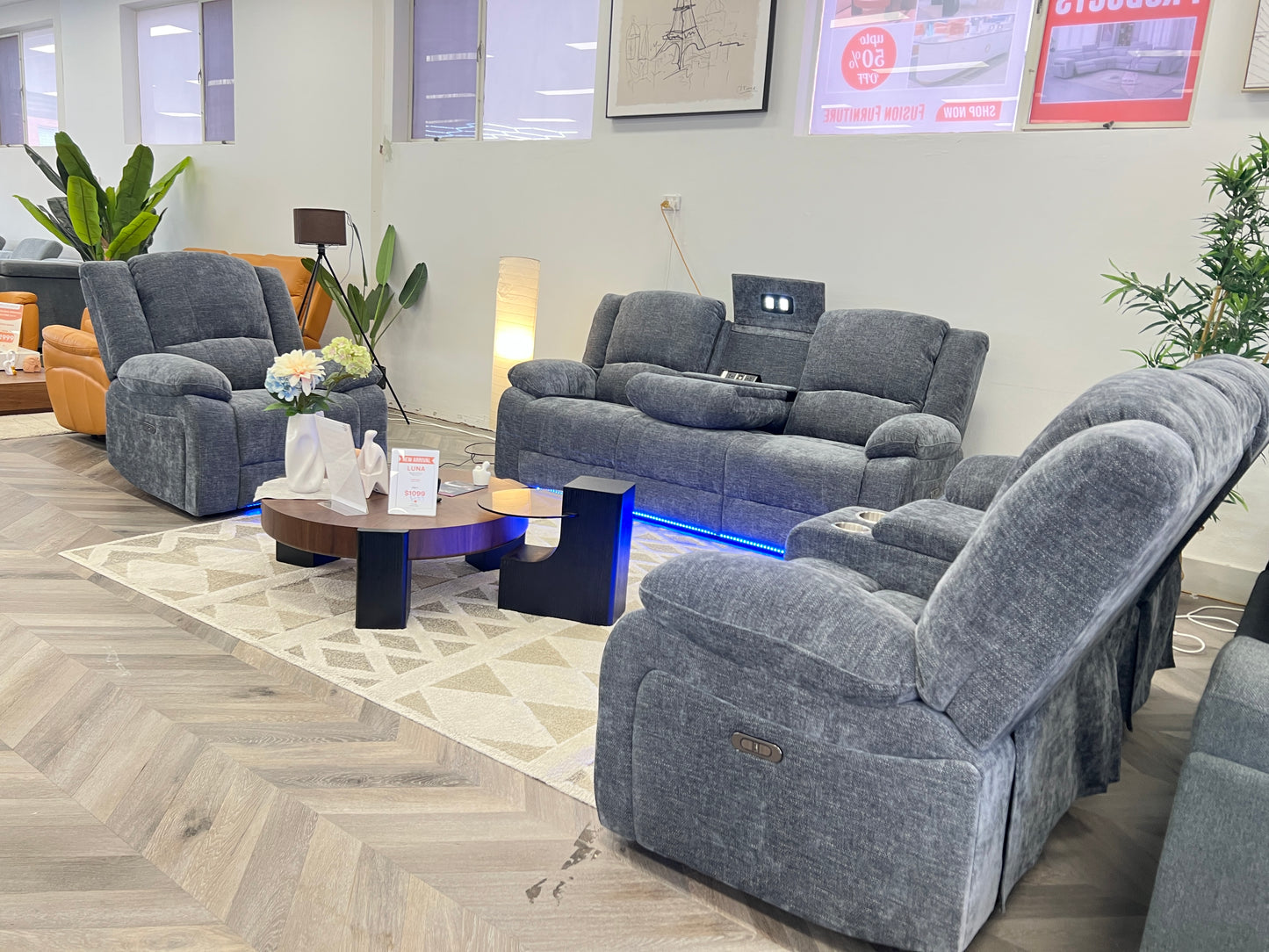 Kathmandu Electric Recliner Sofa Set