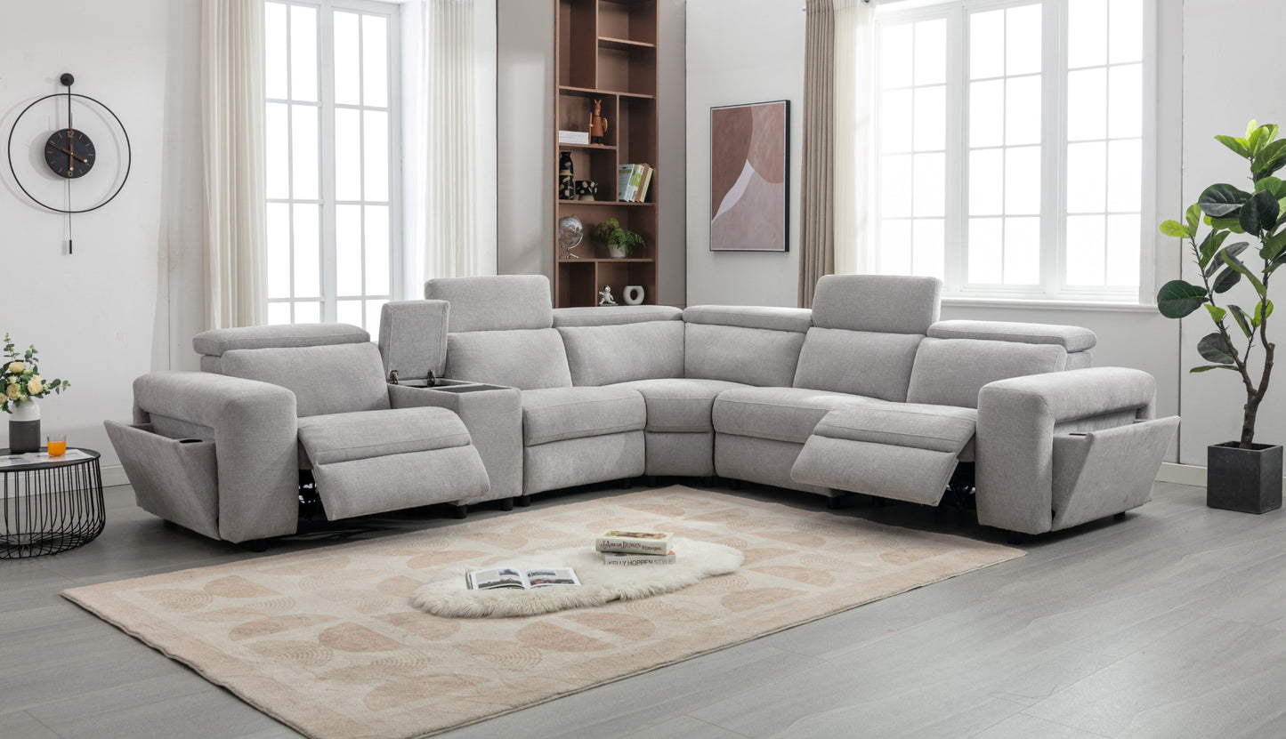 PHOENIX 5 Seater Modular Dual Moter Electric Recliner