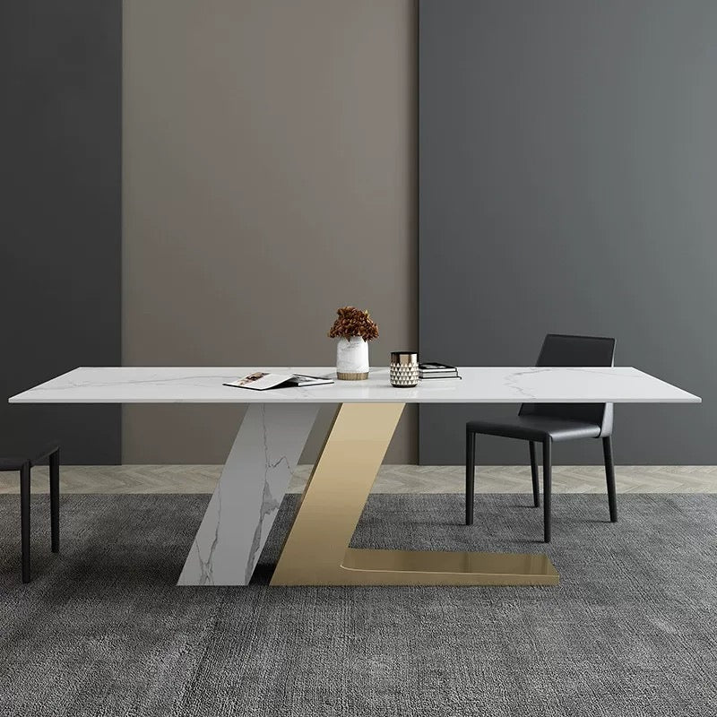 The "Aston Luxe" Marble Dining Table