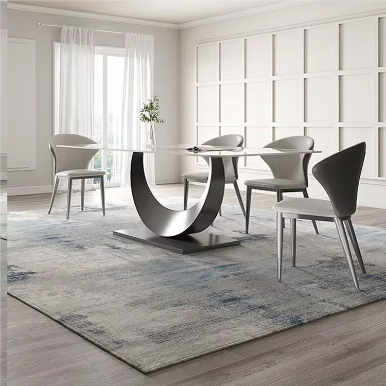 The "Moon Luxe" Marble Dining Table