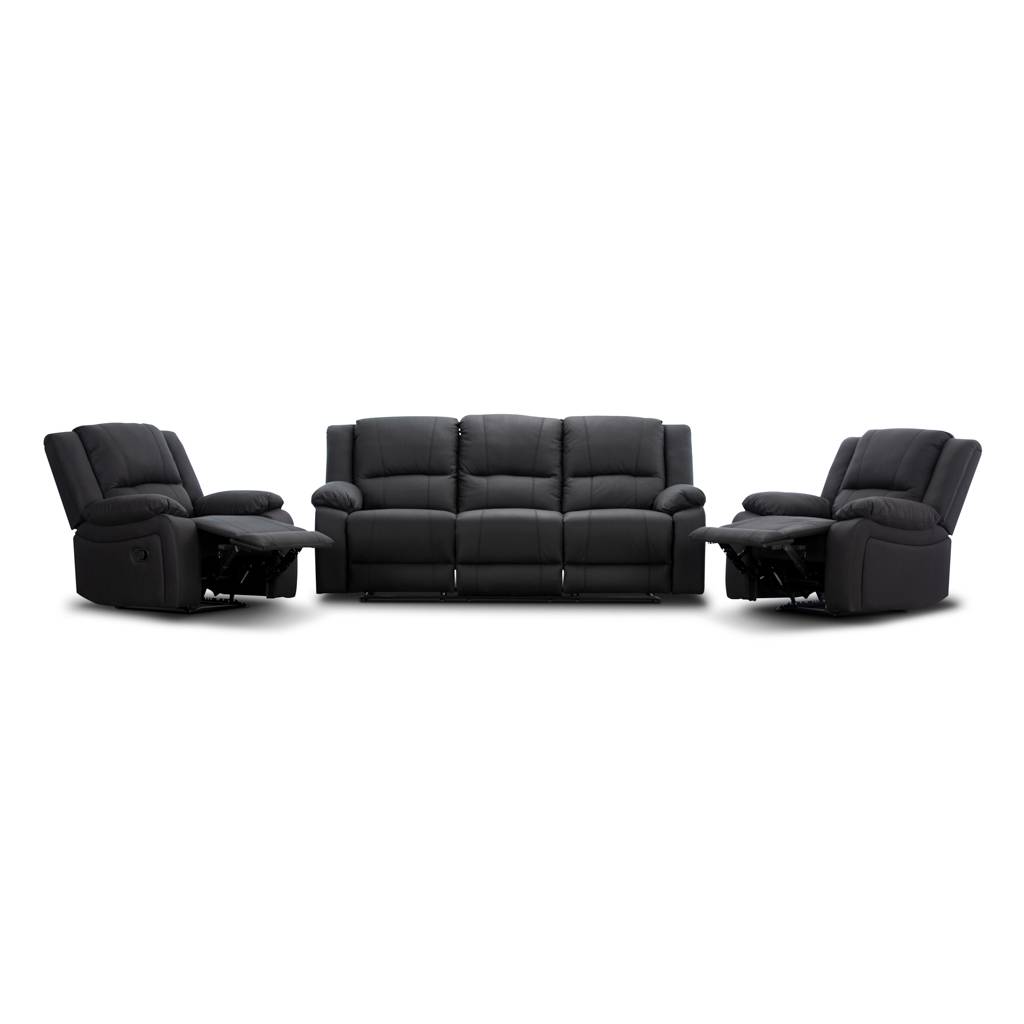 CAPTAIN 3 Seater WITH TWO SINGLE Manual RECLINERS SUITE-JET