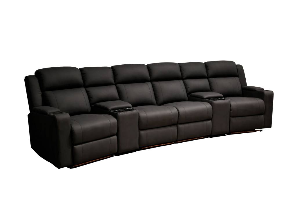THEATER LOUNGE 4 RECLINERS & 2 CONSOLE