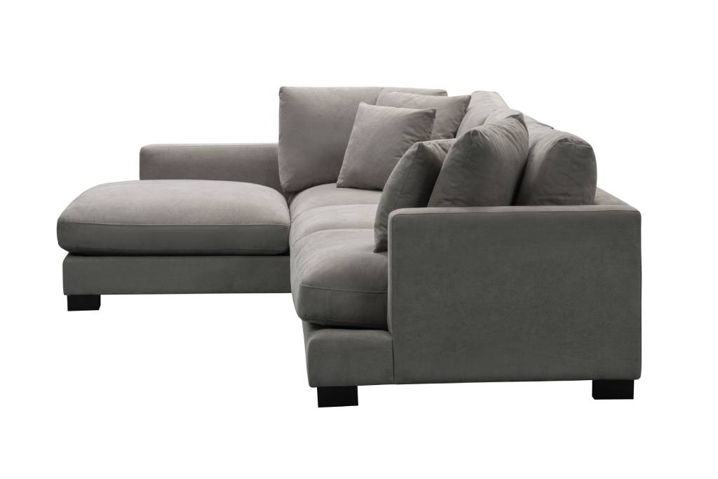 Oversized Plush Feather L Shaped Lounge / LHF