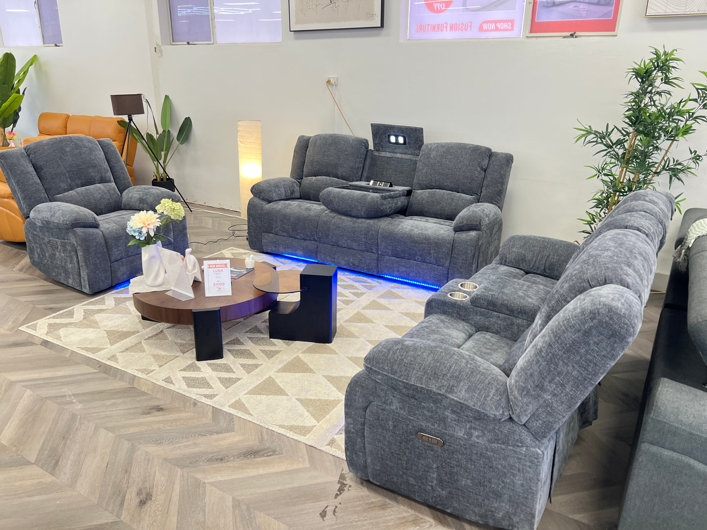 Kathmandu Electric Recliner Sofa Set