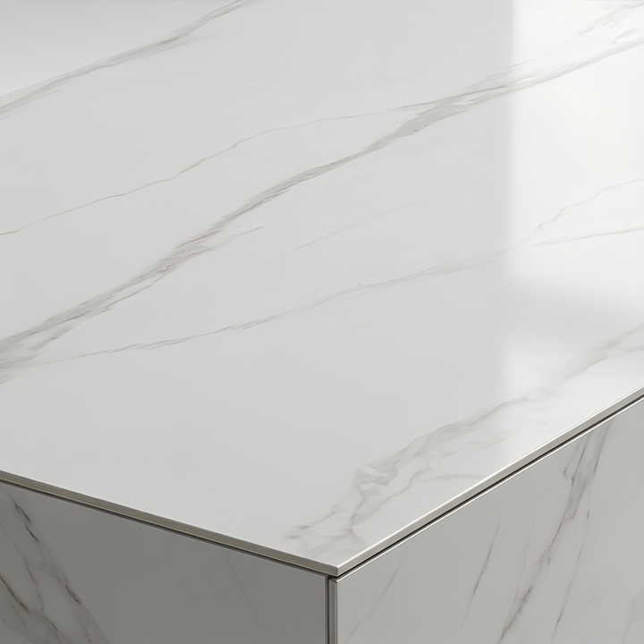 WHITE STONE COFFEE TABLE