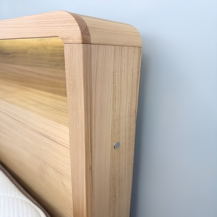 EVEREST Solid Messmate Wooden Bed W/ Storage