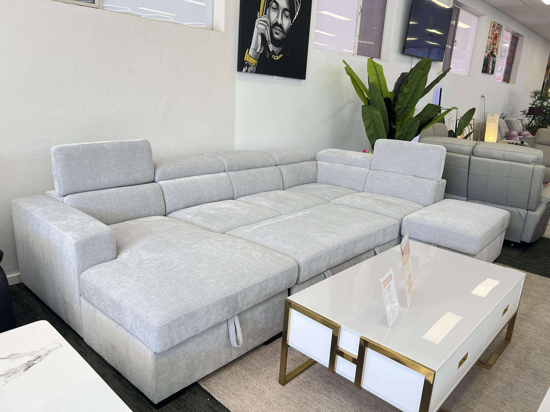 KAYLA Sofa bed with storage Ottoman