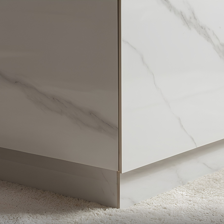 WHITE STONE COFFEE TABLE