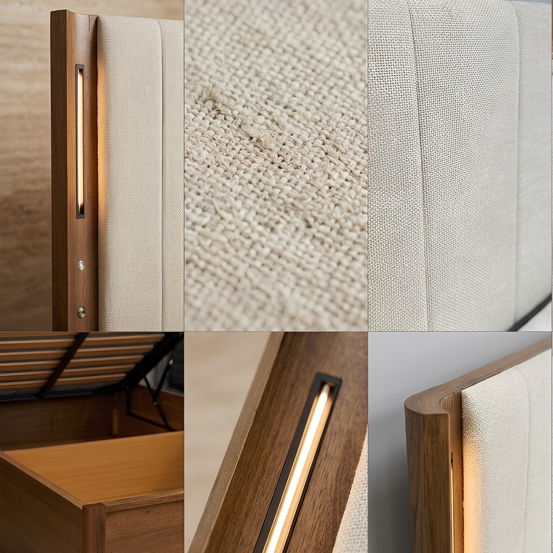 HAVANA Solid Messmate Wooden Bed W/ Storage