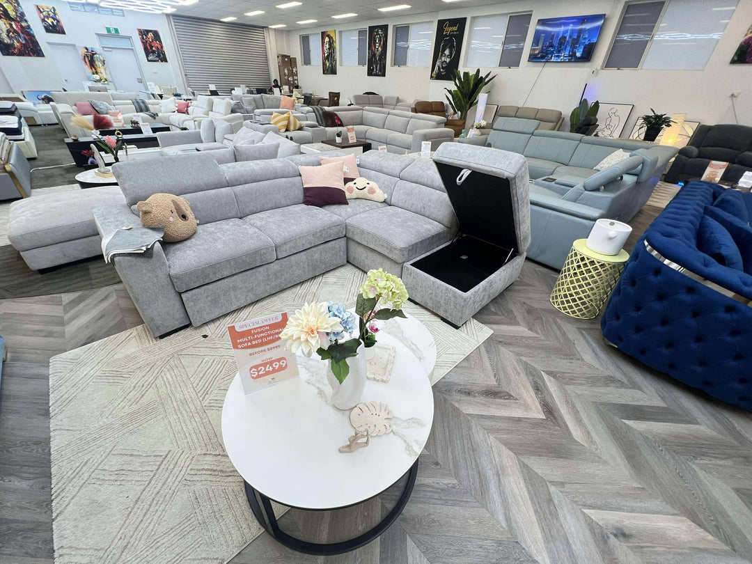 Fusion Multifunctional Pull-Out Sofa Bed with Storage