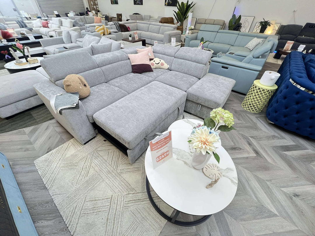 Fusion Multifunctional Pull-Out Sofa Bed with Storage