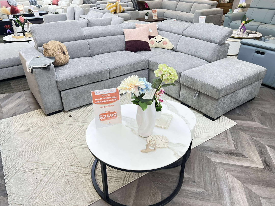 Fusion Multifunctional Pull-Out Sofa Bed with Storage