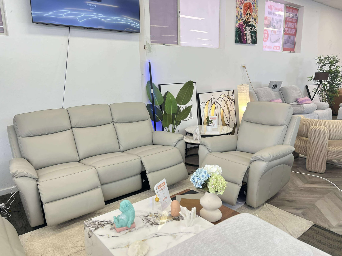 MALTA LEATHER ELECTRIC RECLINER