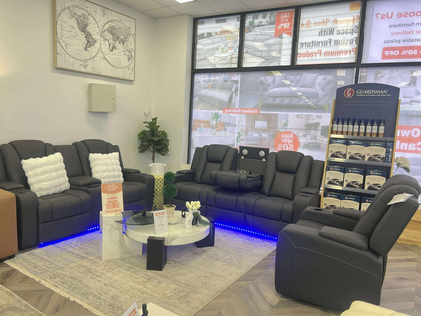 Grayson 3+2+1 Electric recliner (WEEKEND SPECIAL)