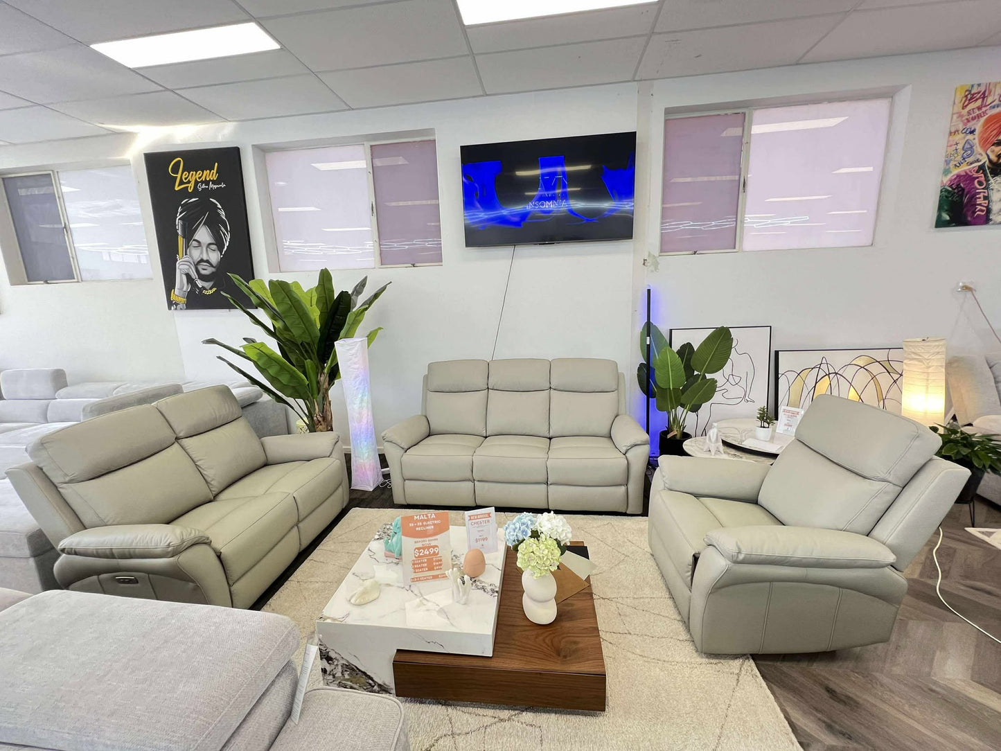 MALTA LEATHER ELECTRIC RECLINER