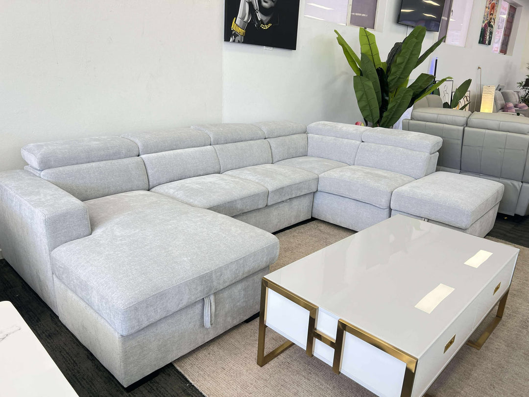 KAYLA Sofa bed with storage Ottoman