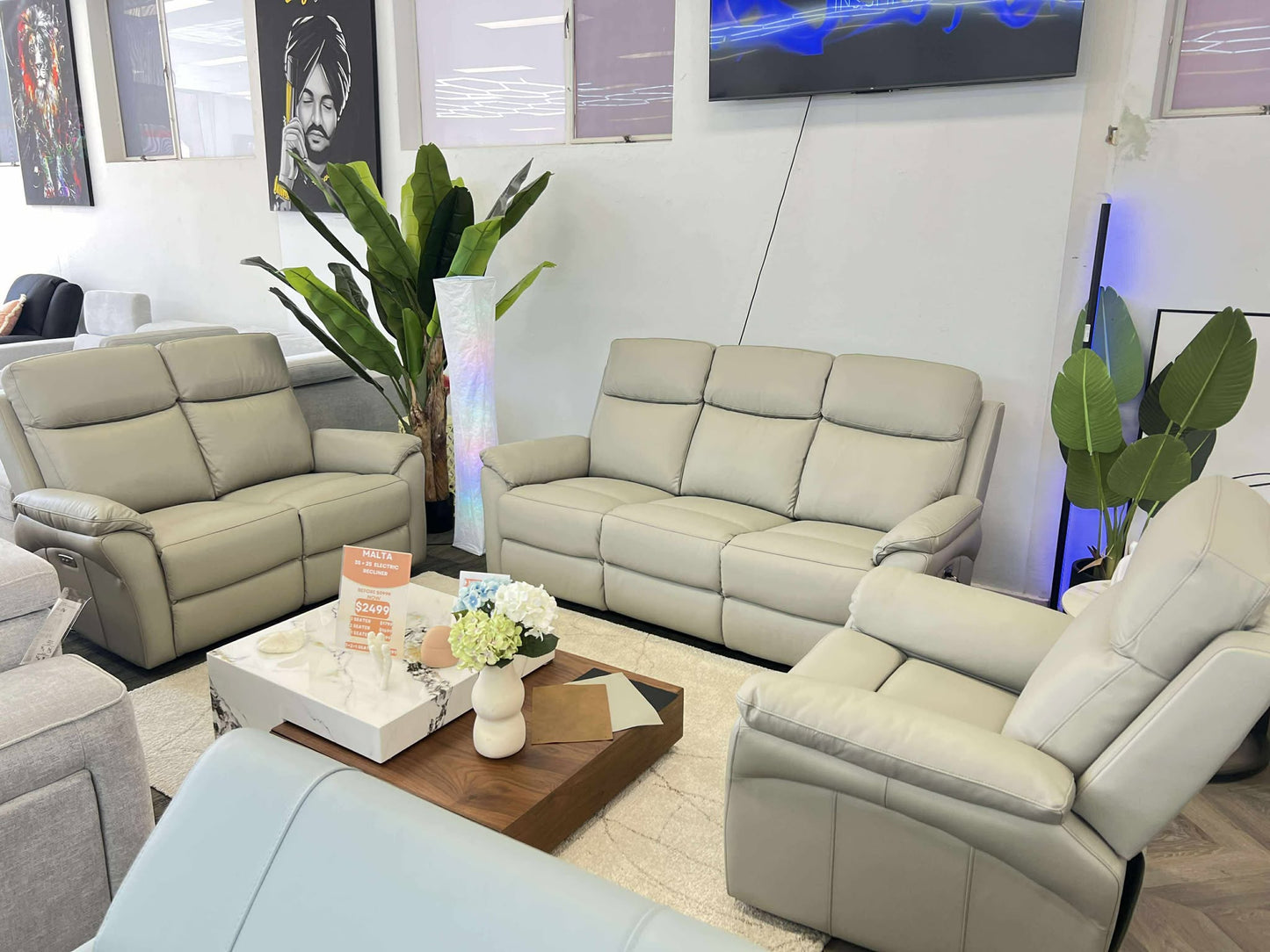 MALTA LEATHER ELECTRIC RECLINER