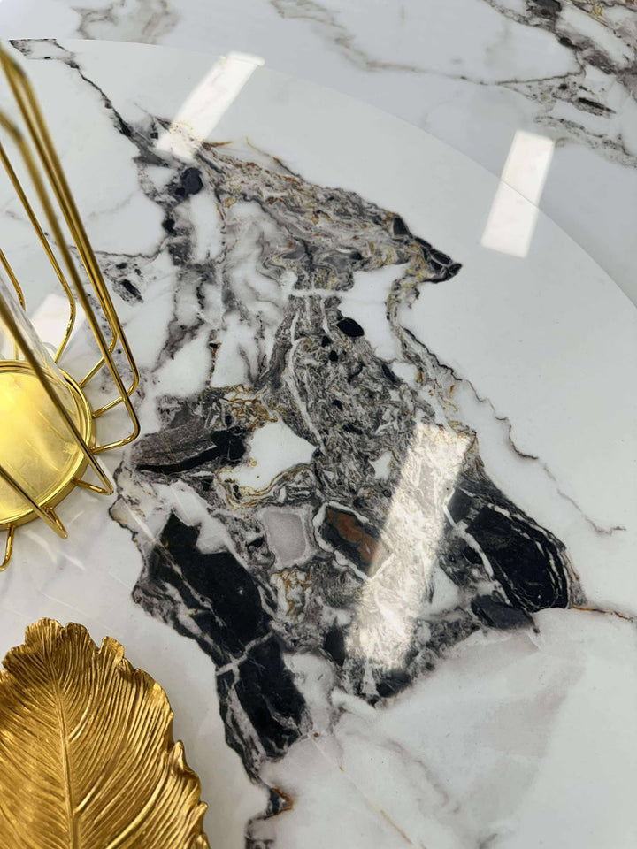 EARTH Sintered Stone Top Round Dining Table