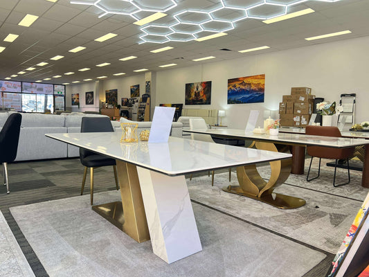 The "Aston Luxe" Marble Dining Table