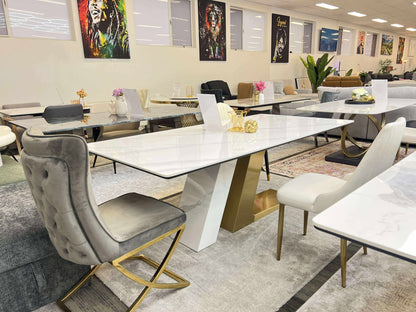The "Aston Luxe" Marble Dining Table