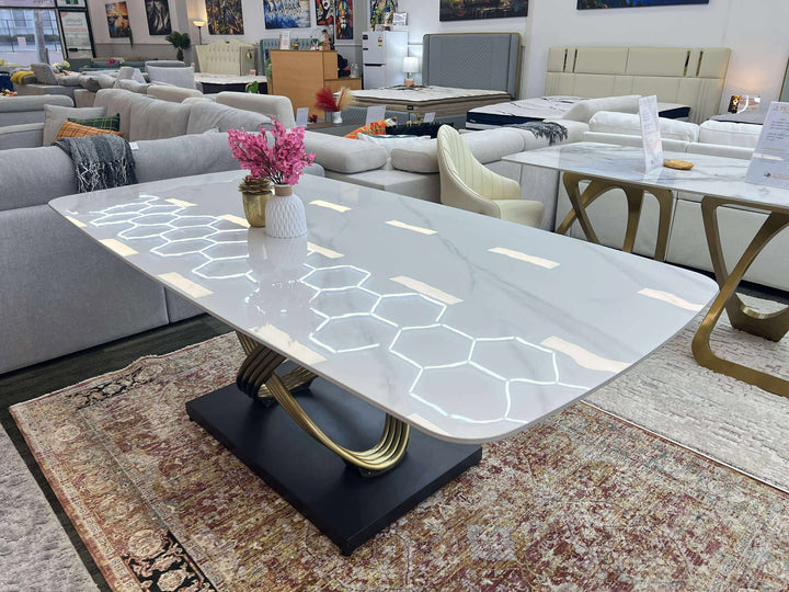 PEARL Sintered Stone Top Dining Table