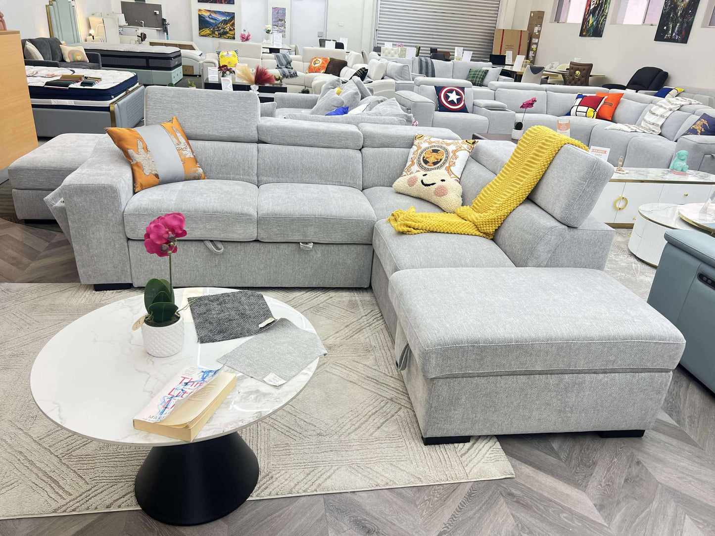 Fusion Multifunctional Pull-Out Sofa Bed with Storage