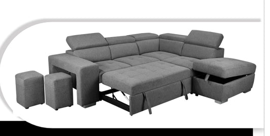 POSITANO 2STR SOFABED 2X OTT W/ RHF