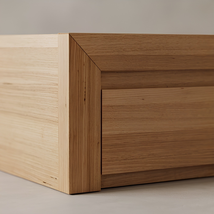 MORGAN Solid Messmate Wooden Bed W/ Drawers