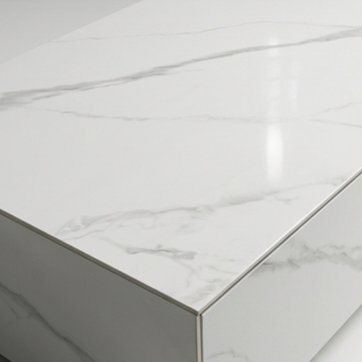 WHITE STONE COFFEE TABLE