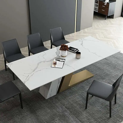 The "Aston Luxe" Marble Dining Table