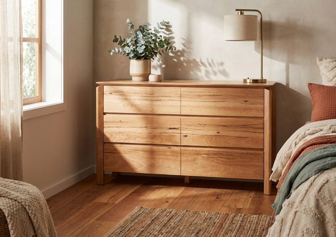 Atherton Marri Timber Dresser with Hidden Handles