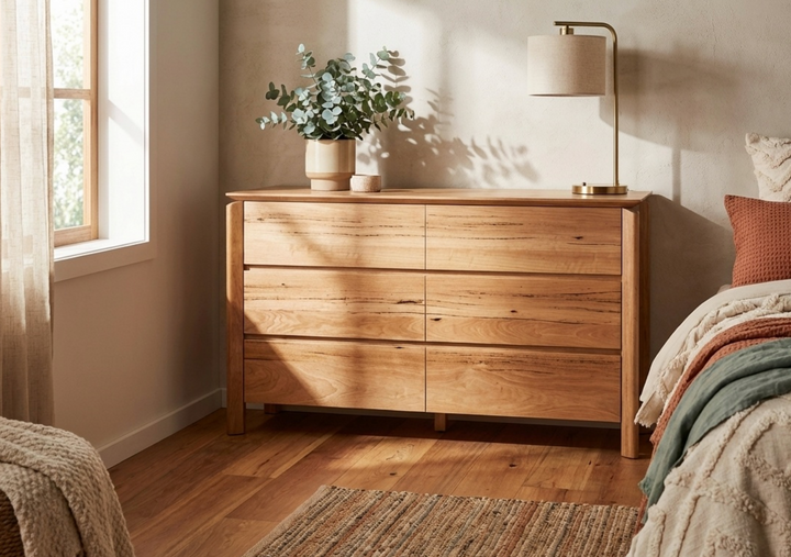 Atherton Marri Timber Dresser with Hidden Handles
