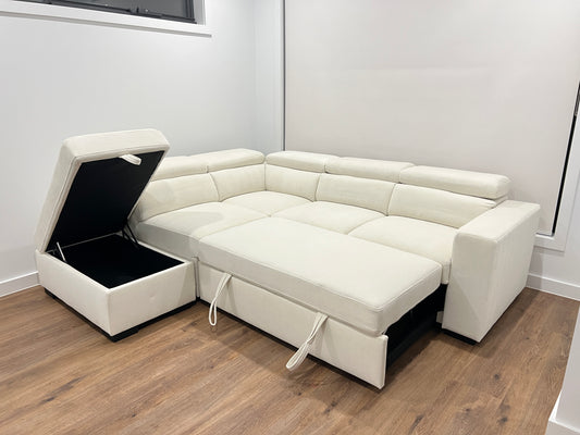 Fusion Multifunctional Pull-Out Sofa Bed with Storage