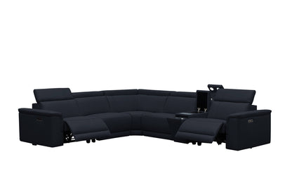 CENTRO THICK GENUINE LEATHER MODULAR ELECTRIC RECLINER