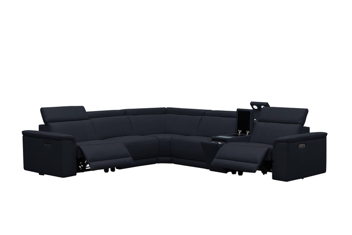 CENTRO THICK GENUINE LEATHER MODULAR ELECTRIC RECLINER