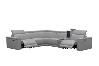 CENTRO THICK GENUINE LEATHER MODULAR ELECTRIC RECLINER