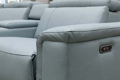 CENTRO THICK GENUINE LEATHER MODULAR ELECTRIC RECLINER